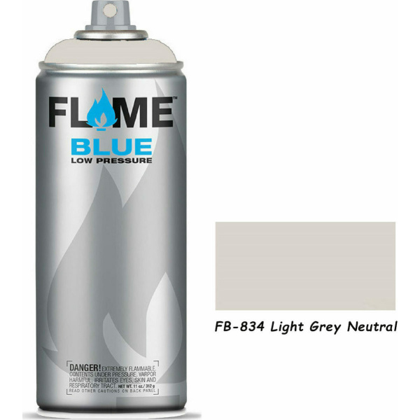 Flame Paint Spray Paint FB Acrylic with Matte Effect Light Gray Neutral 400ml