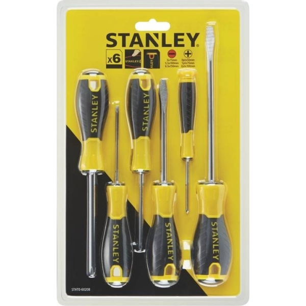 STANLEY SCREWDRIVER SET ESSENTIAL 6TEM STHT0-60208