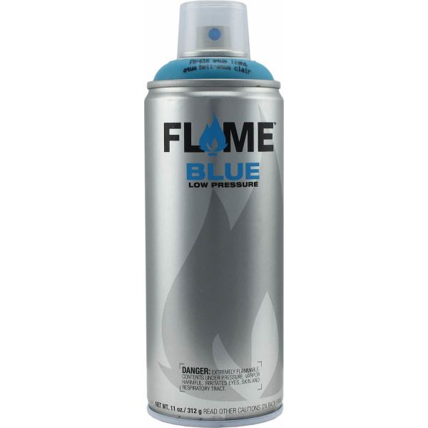 Flame Paint Spray Paint FB Acrylic with Matte Effect Aqua Light 400ml