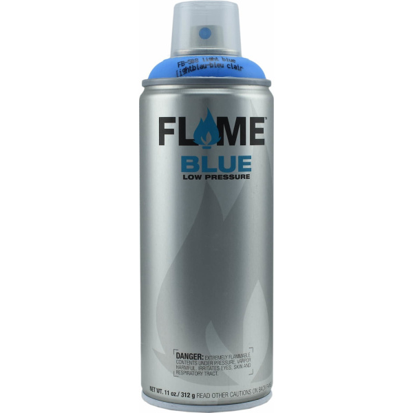 Flame Paint Spray Paint FB Acrylic with Matte Effect Light Blue 400ml