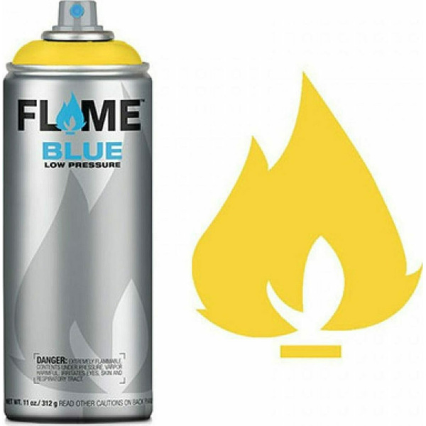 Flame Paint Spray Paint FB Acrylic with Mat Effect Signal Yellow 400ml