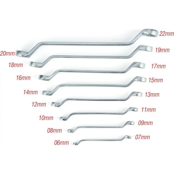 Total Set of 8 Double Keys Polygonal Curved..