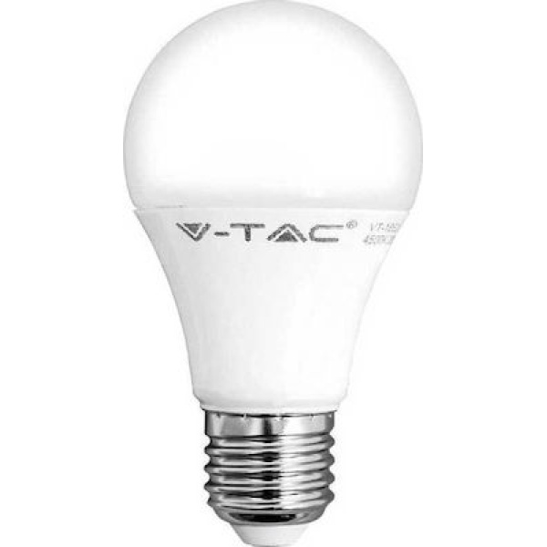 V TAC VT 2099 9W LED Lamp for Lamp E27 and Shape A60 Cold White 806lm