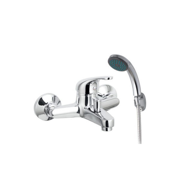 VIOSPIRAL POEM BATHROOM MIXING FAUCET COMPLETE SET SILVER 36 6091