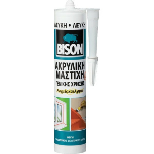 Bison Acrylic Universal Ακρυλική Μαστίχη Ξύλου Λευκή 300ml