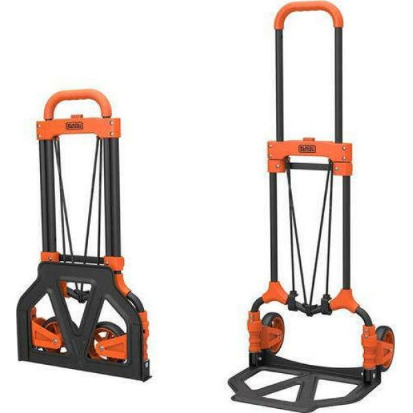 Black Decker Folding Transport Trolley for Weight Load up to 65kg in Orange Color..