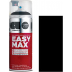 Cosmos Lac Σπρέι Βαφής Easy Max Ακρυλικό με Σατινέ Εφέ Black 400ml 1