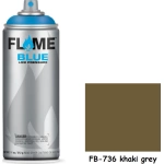 Flame Paint Spray Paint FB Acrylic with Matt Effect Khaki Gray 400ml