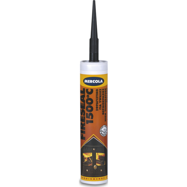 Mercola Fireseal High Temperature Silicone Sealant Black 310ml