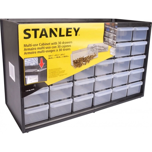 Stanley Multipurpose Storage Box With 30 Small Drawers 1 93 980