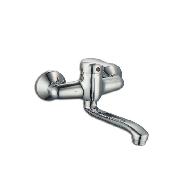 Viospiral Poem 36 6099 Wall Mounted Kitchen Faucet Silver