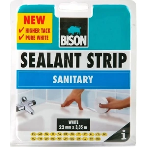 BISON 96443 Sealant Strip Ταινία Αρμών Μπάνιου Λευκή 22mm x 335m