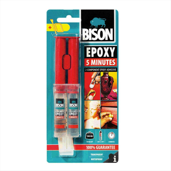 BISON EPOXY Εποξική Κόλλα Ταχείας Πήξεως 5min 24ml