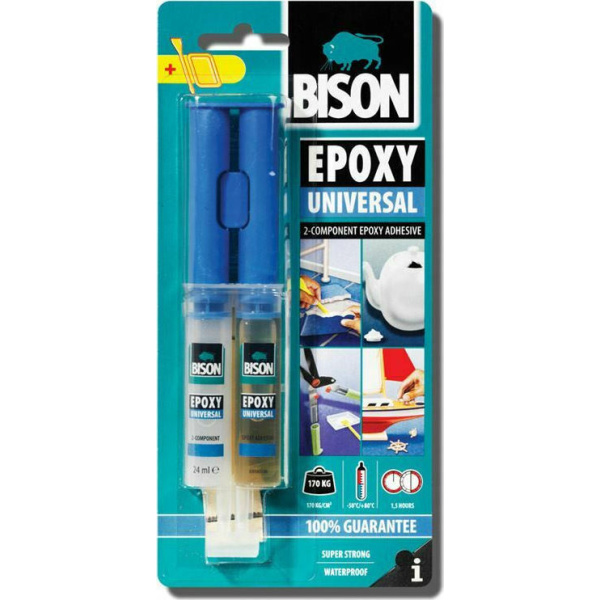 BISON Epoxy Universal Εποξική Κόλλα Μετάλλων 2 Συστατικών 24ml