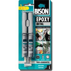 BISON Εποξική Κόλλα Μετάλλων 2 Συστατικών Γκρι 24ml 66628