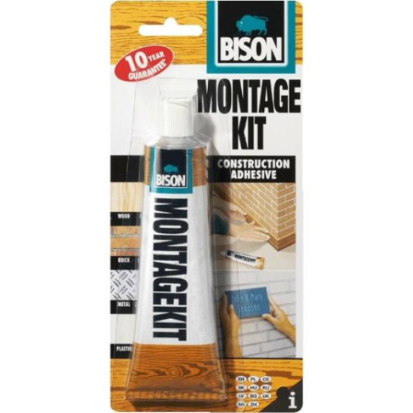 Bison Montagekit® Super Strength Υγρό Κόλλας Μετάλλων Υψηλής Θερμοκρασίας Μπεζ 125gr