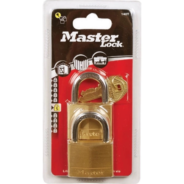 Master Lock 120EURT Horseshoe Padlock with Key 20mm 2pcs 120220112