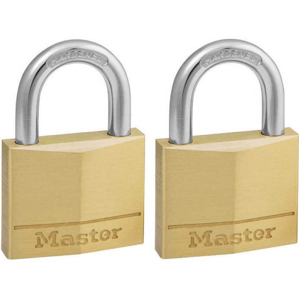 Master Lock 150EURT Horseshoe Padlock with Key 50mm 2pcs 150500112