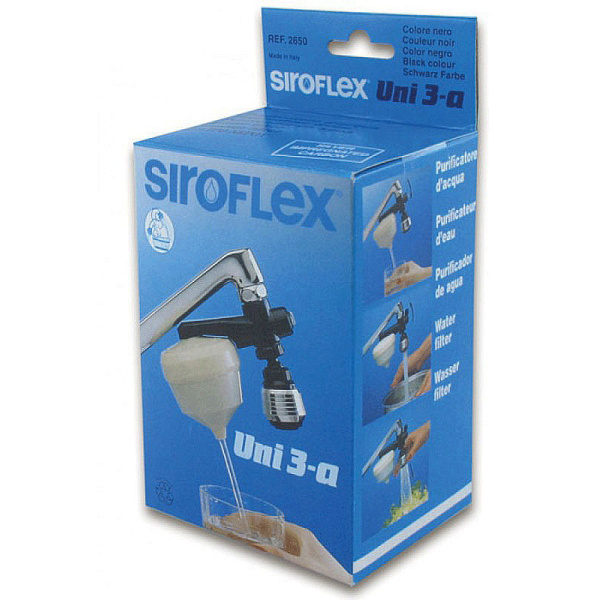 Siroflex Tap Water Filter UNI 3 Activated Carbon White1