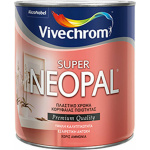 Vivechrom Super Neopal Πλαστικό Χρώμα για Εσωτερική Χρήση Μαύρο 750ml
