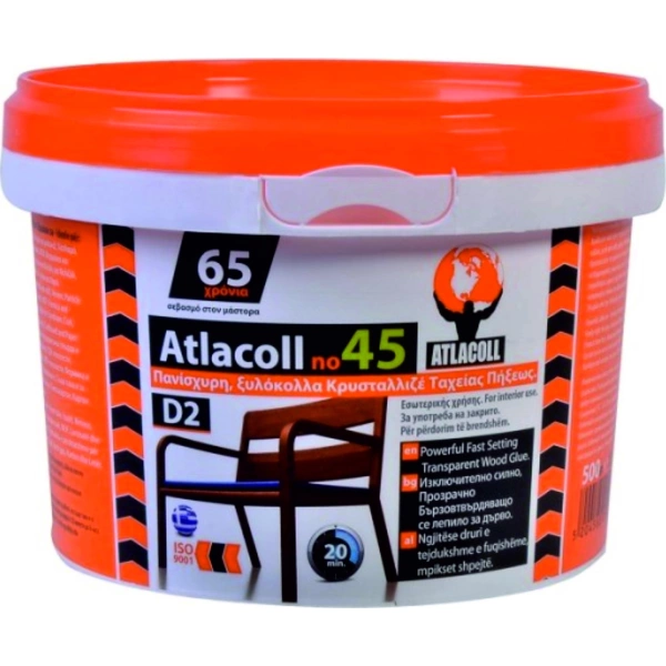 ATLACOLL No45 Fast Crystallizing Wood Glue Transparent 500gr