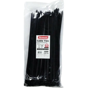 Benman Δεματικά Καλωδίων 140x3.6 Μαύρο 100τμχ