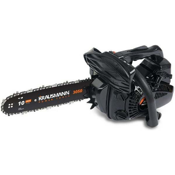 Krausmann 3050 Gasoline Chainsaw 3.6kg with 25cm Blade and Easy Start