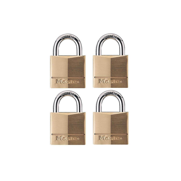 Master Lock 140EURQNOP Λουκέτο Πέταλο με Κλειδί 40mm 4τμχ