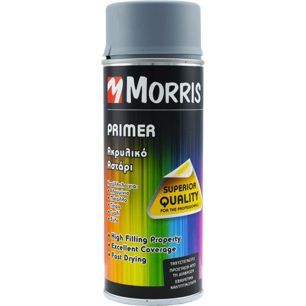 Morris Spray Primer Acrylic with Metallic Effect Gray 400ml