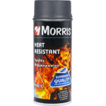 Morris Σπρέι Βαφής Heat Resistant Lacquer 800‎°C Υψηλής Θερμοκρασίας με Ματ Εφέ Ανθρακί 400ml