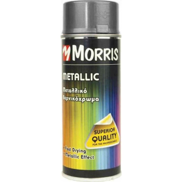 Morris Σπρέι Βαφής Metallic Effect με Μεταλλικό Εφέ Ασημί 400ml