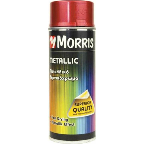 Morris Spray Paint Metallic Effect with Metallic Effect Red 400ml