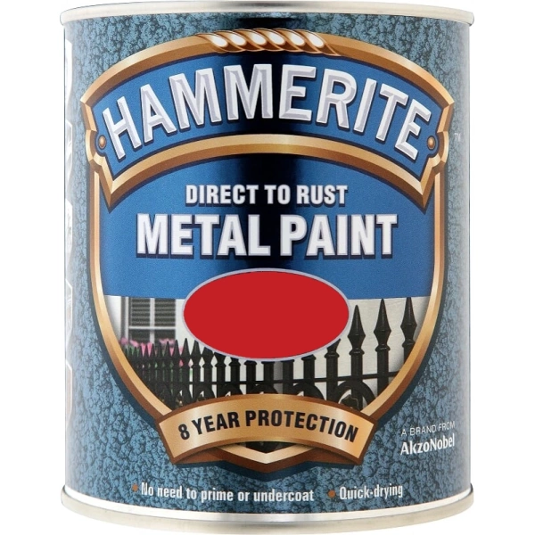 Hammerite Color Direct To Rust 0.75lt Burgundy Glossy