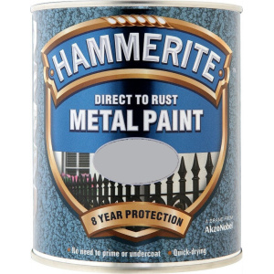 Hammerite Χρώμα Direct To Rust 0.75lt Γκρι Γυαλιστερό