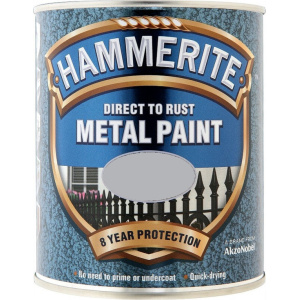 Hammerite Χρώμα Direct To Rust 0.75lt Γκρι Σφυρήλατο