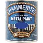 Hammerite Χρώμα Direct To Rust 0.75lt Μπλε Μεταλιζέ