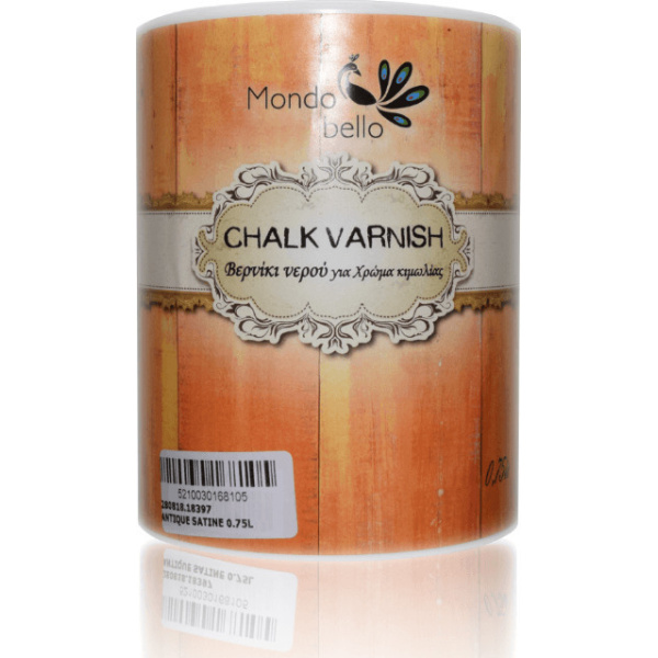 Mondobello Chalk Varnish Βερνίκι για Χρώμα Κιμωλίας Satin Antique Καφέ 750ml