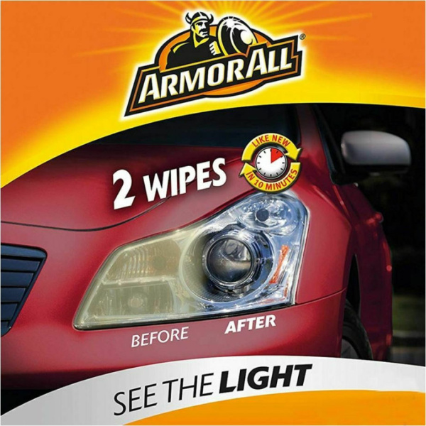 Armor All Headlight Restorer Wipes Kit Καθαριστικά Προστατευτικά Μαντηλάκια Φαναριών3