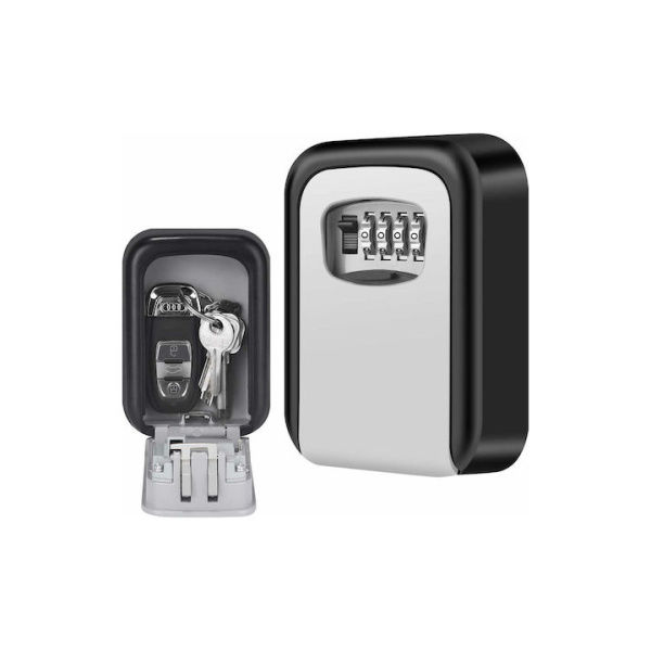 Master Lock Κλειδοθήκη Τοίχου Μεταλλική Γκρι με Συνδυασμό 8.5x3.6x11.5cm