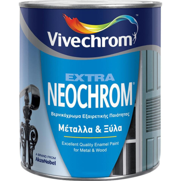 Vivechrom Βερνικόχρωμα Extra Neochrom 0.75lt Βερικοκί Απαλό Γυαλιστερό