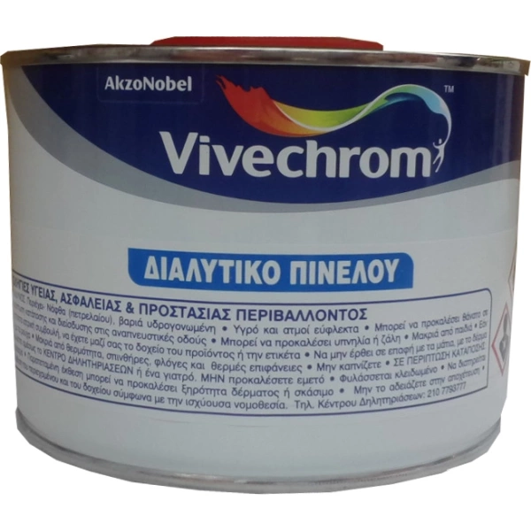 Vivechrom Διαλυτικό 0.375lt Διάφανο Πινέλου