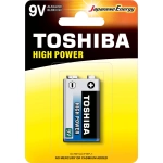 Toshiba High Power Αλκαλική Μπαταρία 9V 1τμχ