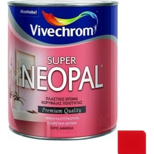 Vivechrom Super Neopal Πλαστικό Χρώμα για Εσωτερική Χρήση Κόκκινο 750ml