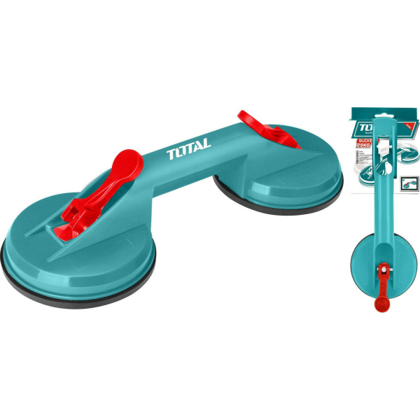Total Διπλή Βεντούζα Διαμέτρου 115mm με Ικανότητα Συγκράτησης 50kg
