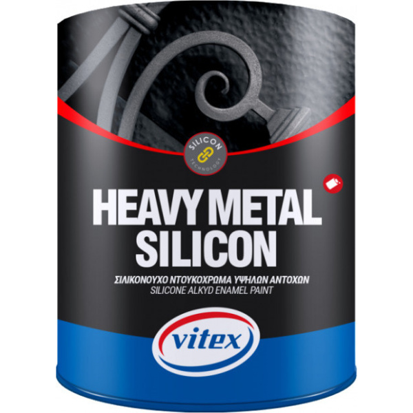 Vitex Αντισκωριακό Βερνικόχρωμα Heavy Metal Silicon 0.75lt Λευκό Γυαλιστερό