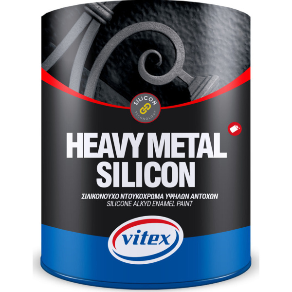 Vitex Αντισκωριακό Βερνικόχρωμα Heavy Metal Silicon 0.75lt Λευκό Σατινέ