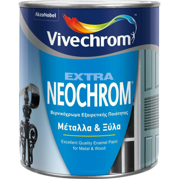 Vivechrom Βερνικόχρωμα Extra Neochrom 0.75lt Θαλασσί Γυαλιστερό