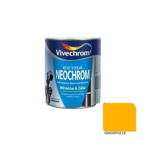 Vivechrom Βερνικόχρωμα Extra Neochrom 0.75lt Λεμονίτης Γυαλιστερό