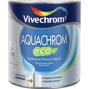 Vivechrom Ριπολίνη Νερού Aquachrom Eco 0.75lt Λευκό Γυαλιστερό