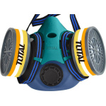 TOTAL Μάσκα Μισού Προσώπου Μάσκα Προστασίας με 2 Φίλτρα FFP3 THRS02